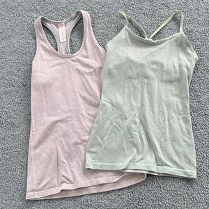 Ivivva white and Mint Green Tank Tops